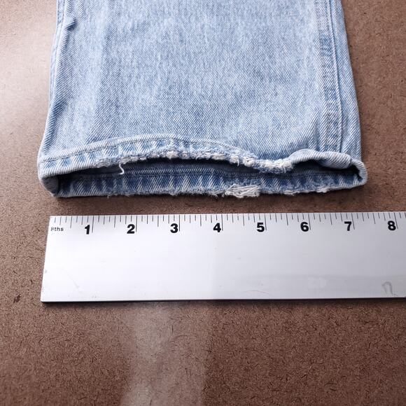 Abercrombie & Fitch Jeans Women 25/0s Light Wash Carpenter Button Fly Casual Y2K - Picture 8 of 11